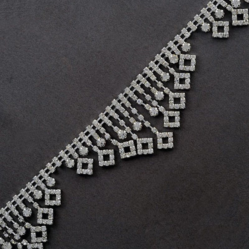 New fashion model pendant tassel decorative lace trim wedding cake crystal fringe trim