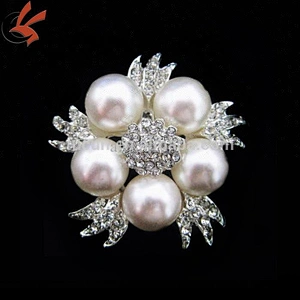 2019 fashion rhinestone pearl garment wedding decorative brooch
