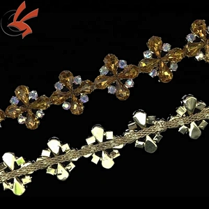 wedding dress decorations rhinestone chain trimming