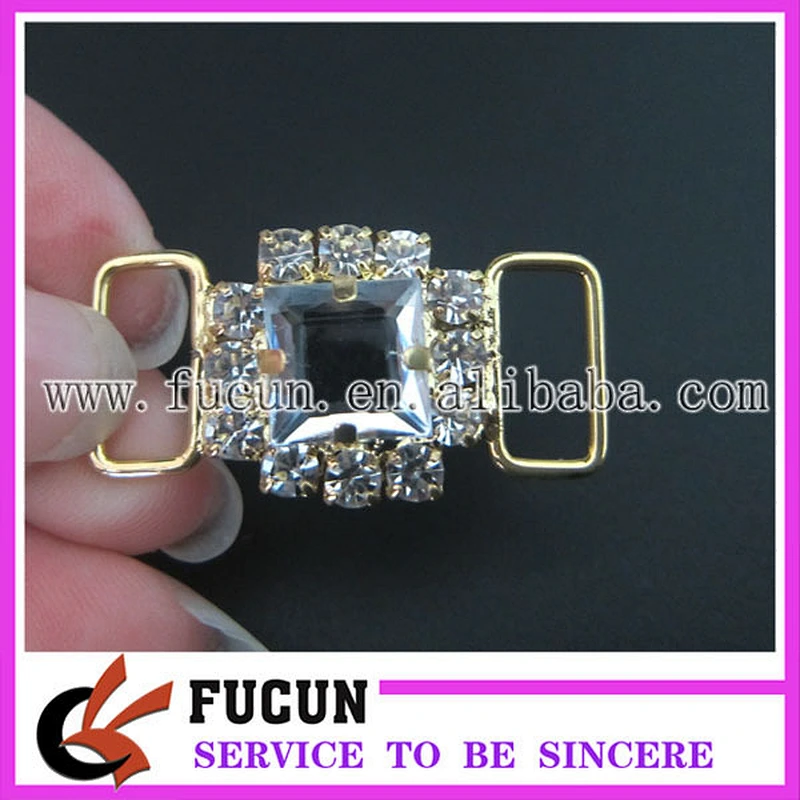 manufacturers crystal diamond rhinestone connector for bikini in bulk