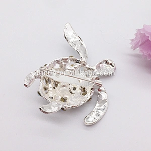 crystal rhinestone sea turtle brooch for decoration
