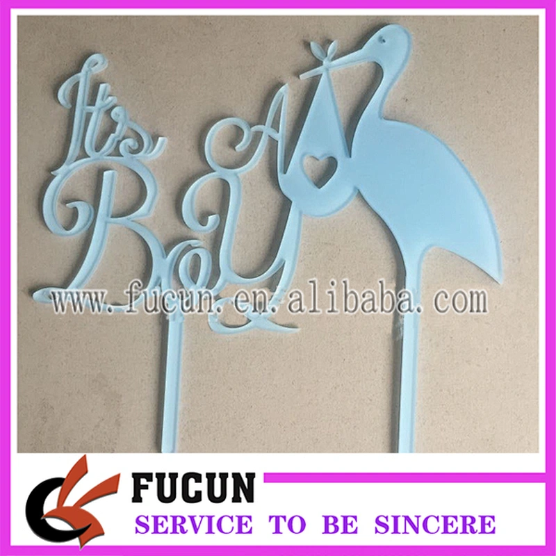 Happy Birthday It's a Girl Assorted Color Acrylic Cake Toppers for Birthday Decorative
