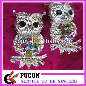 Funny Owl brooch or button