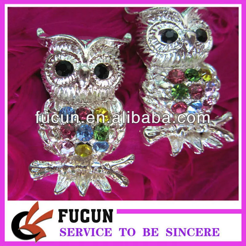 Funny Owl brooch or button