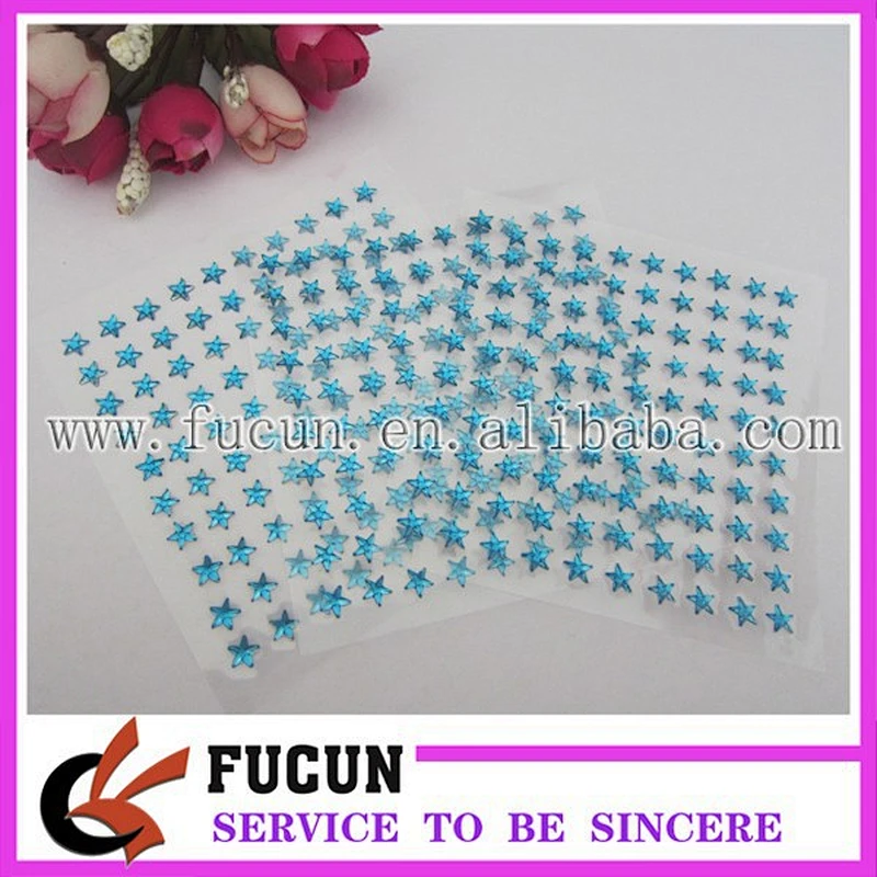NEW design Self Adhesive Mix DIAMANTE Rhinestone Sticker star Crystals sticker