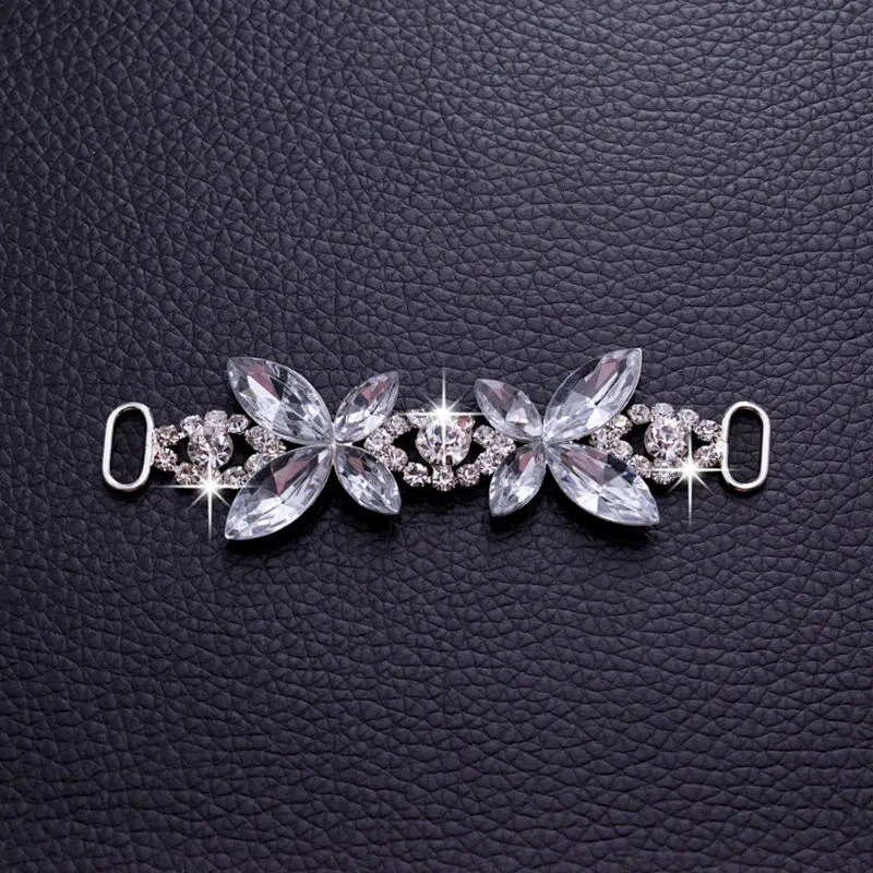 Wholesale High Quality sparkly fashion style clear rhinestone bikini chain connector