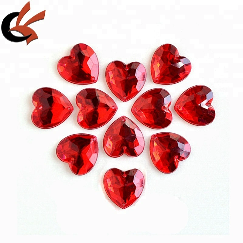 crystal heart shape rhinestone