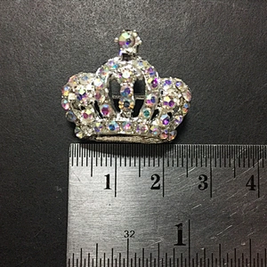 crystal ab crown shaped rhinestone buckle for wedding