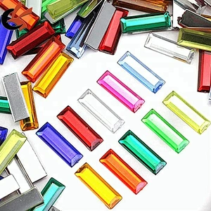 sew on Baguette acrylic rhinestone for garment accessories
