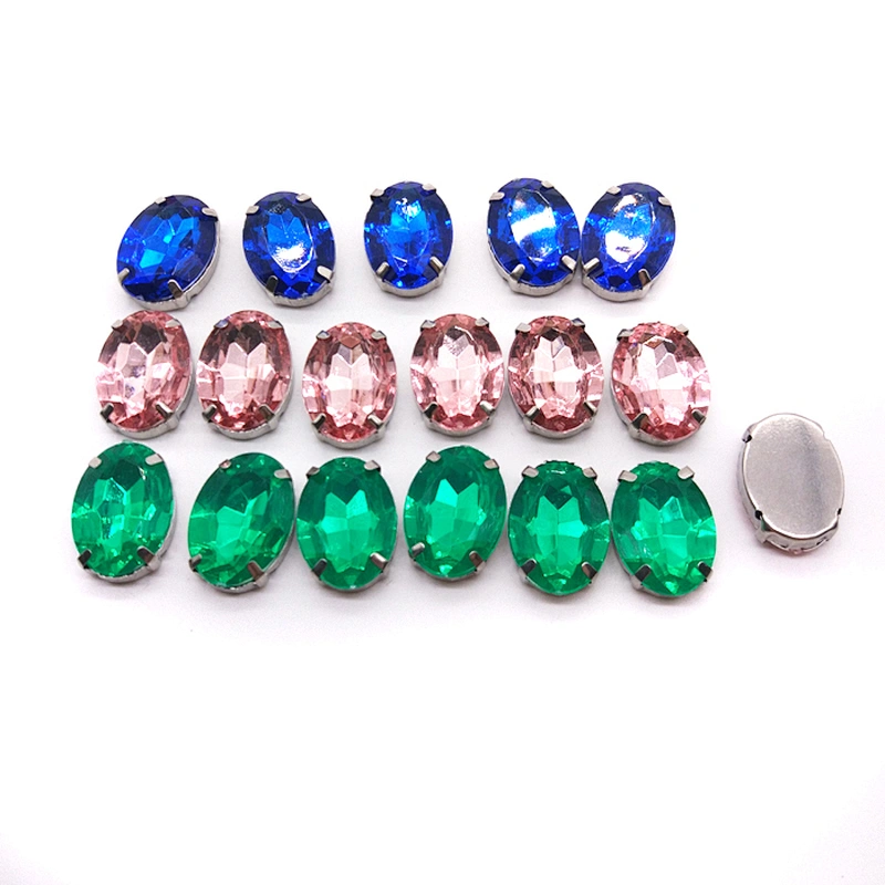resin rhinestone with claw setting for garment decoration
