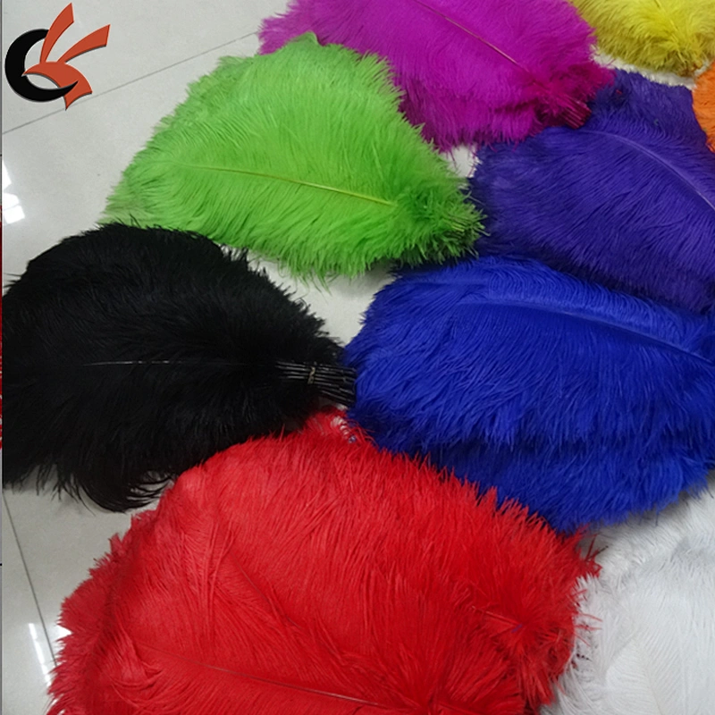 wholesale party decorative green ostrich feather