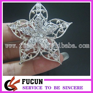 wholesale flower crystal rhinestone wedding napkin rings