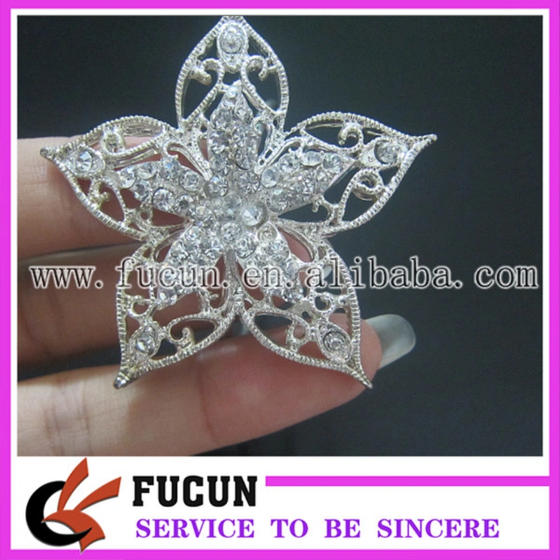 wholesale flower crystal rhinestone wedding napkin rings