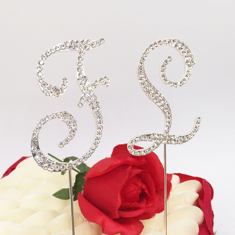 New Product Monogrammed Christening Party Modern Wedding Anniversary  Letter Cake Topper