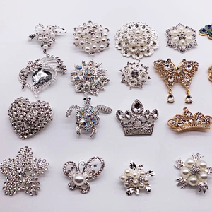 2019 Sparking wedding bridal crystal pearl brooch