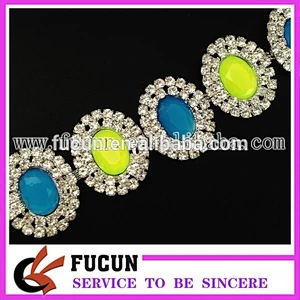 GLASS CRYSTAL RHINESTONE SEWING EMBELLISHMENTS APPLIQUE TRIM