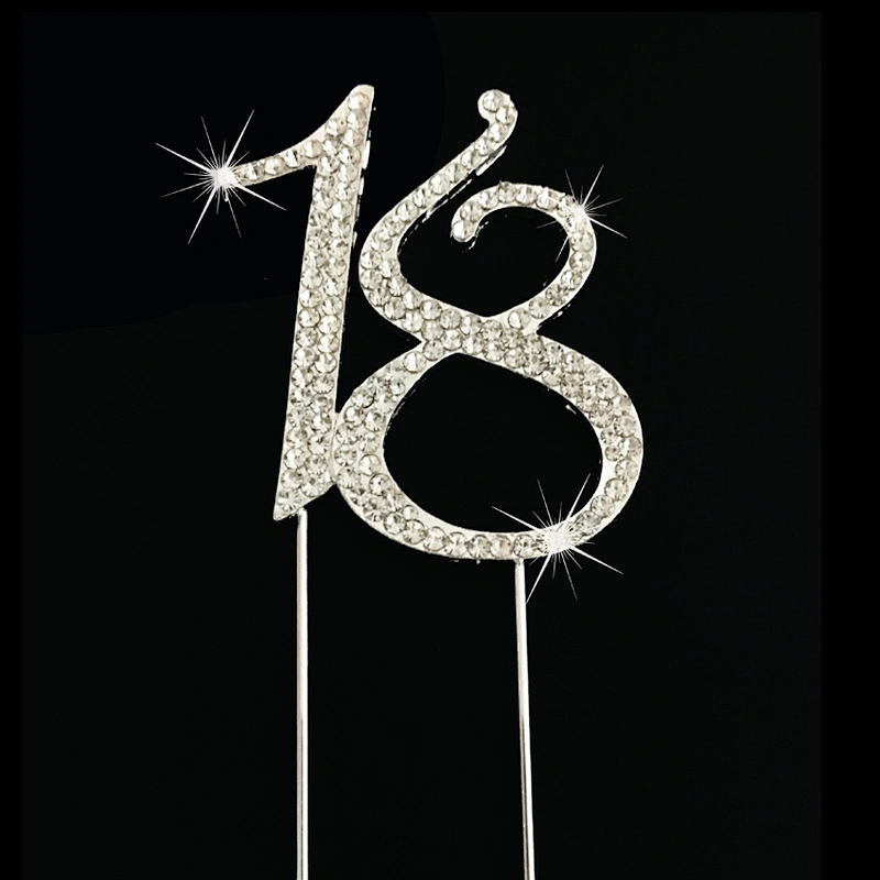 Number 15 rhinestone Cake Topper Wedding Anniversary Birthday Number cake topper