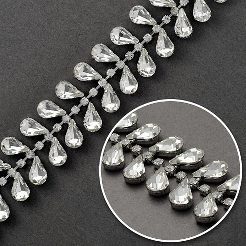 Silver Crystal Mesh Wrap Roll Rhinestone Crystal Ribbon Blanket Lace Trim Wedding Decoration