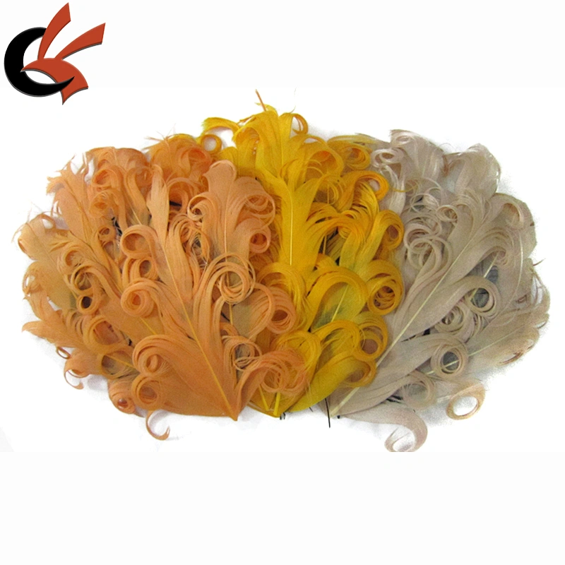 Vintage Inspired Nagorie Curly Feather Pad for Headbands Hats Hair Clips