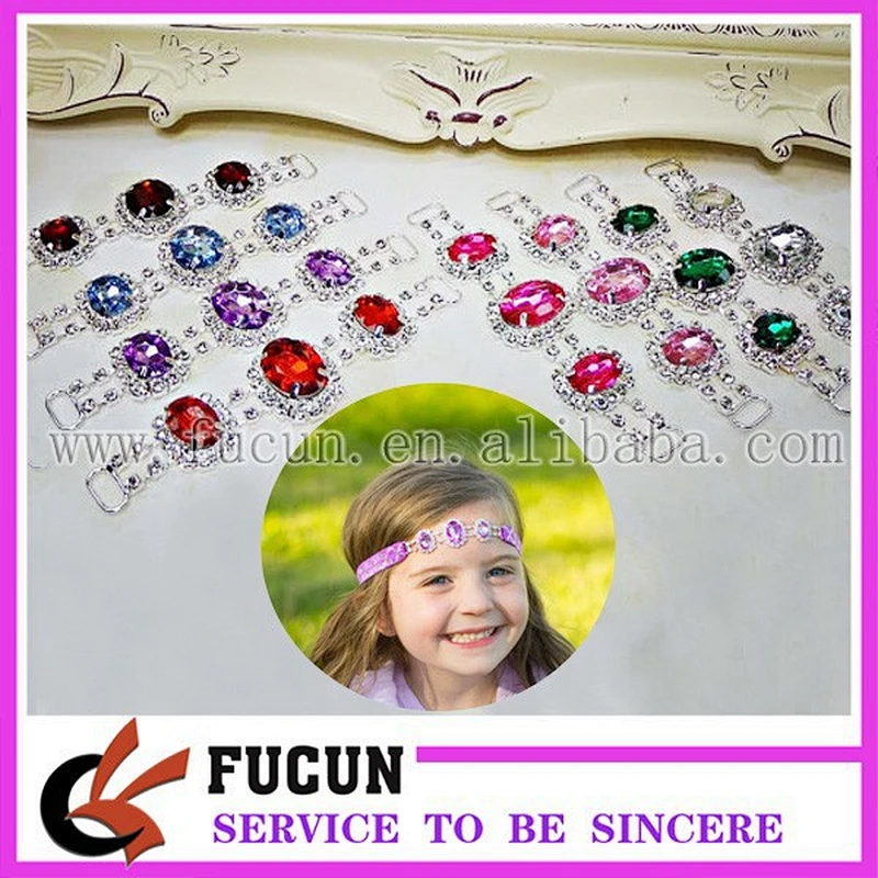 Crystal Headband Connector Slider Strap rhinestone Connector