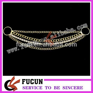 Hot sale gold plated wholesale diamond/rhinestone bikini connectors