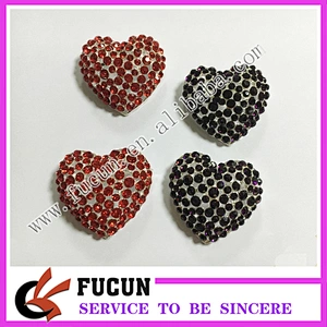 Manufacturer Wholesale Alloy Bulk wedding bridal rhinestone heart shape brooch