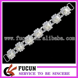 Hot sale micro rhinestone bikini connector for swimwear wholesale