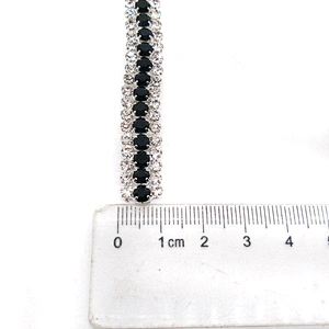 black rhinestone mix crystal cup chain rhinestone trim