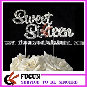 Letter A to Z bling letter crystal wedding cake toppers