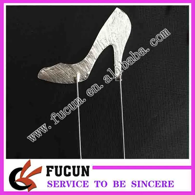 creative design high heeled shoes Cake Topper for company party decoration