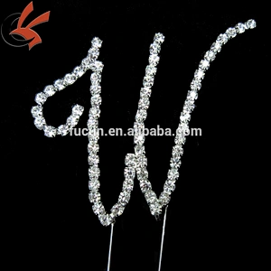 Diamond Crystal Rhinestone Bling Cake Topper