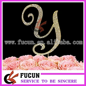 Gold Or Silver Frozen Wedding Favors Rhinestone Cake Toppers For Cake Decoration