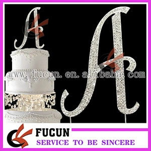 Hot Sale Frozen Wedding Favors Rhinestone Cake Toppers For Wedding Decoration