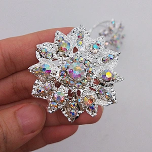 AB rhinestone flower napkin ring rhinestone napkin holder