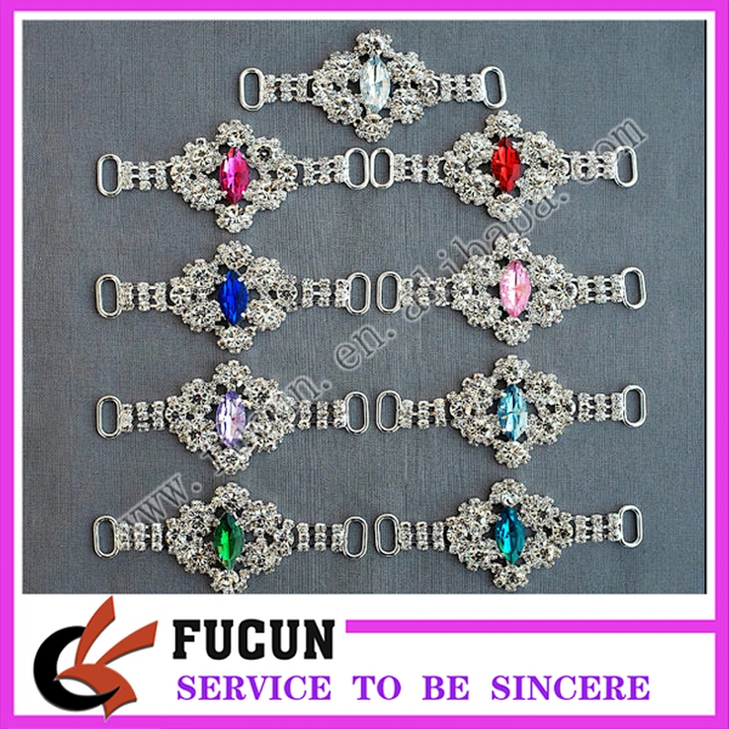 red AB gold plating clear rhinestone connector for Baby headbands Wedding Bridal Accessories