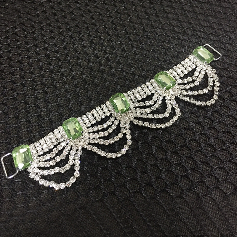 Rhinestone Hanging Buckle Swimwear Stunning Look Metal Chain Connector For Bikini