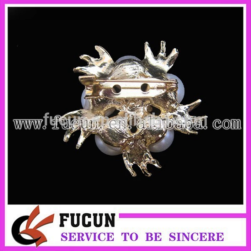 2019 fashion rhinestone pearl garment wedding decorative brooch