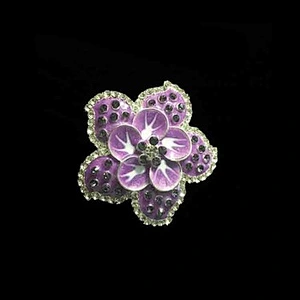 Wholesales Custom Metal SilverJewelry Flower Pin brooches Crystal Rhinestone Brooch For Clothing Decoration