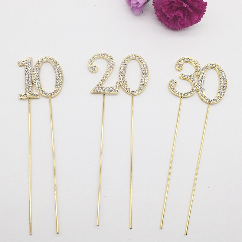 hot selling 4.5cm decorating birthday age number cake toppers