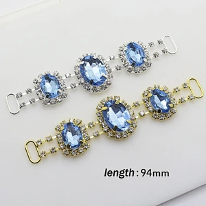 sparkle Charm Metal Chain Crystal gem bikini connectors Buckles