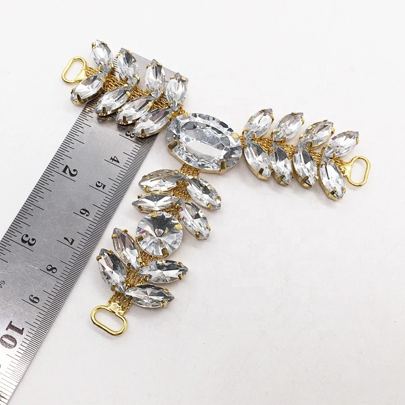 Ladies Jewelry Crystal Rhinestone Shoe Buckles And Accessories Beach Sandal for Decorations