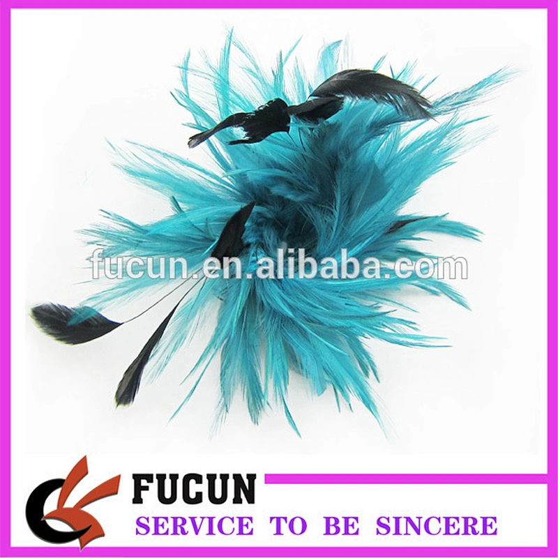Party Lady Women Handmade Hair Accessory Fascinator Feather Headband Clip Brooch