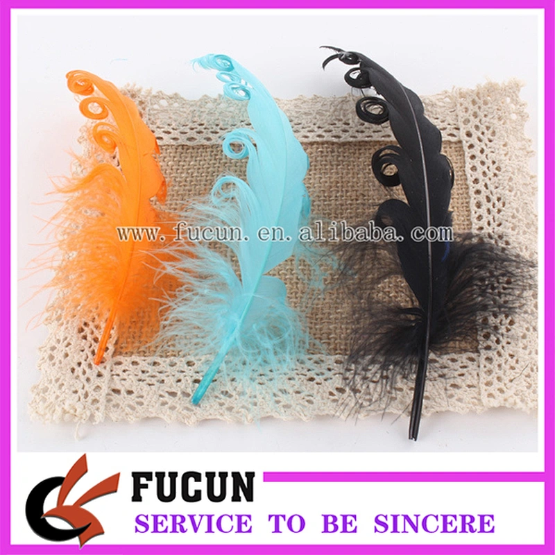 Cheap Bulk 4-6 inches artificial curly white goose feather for decoration