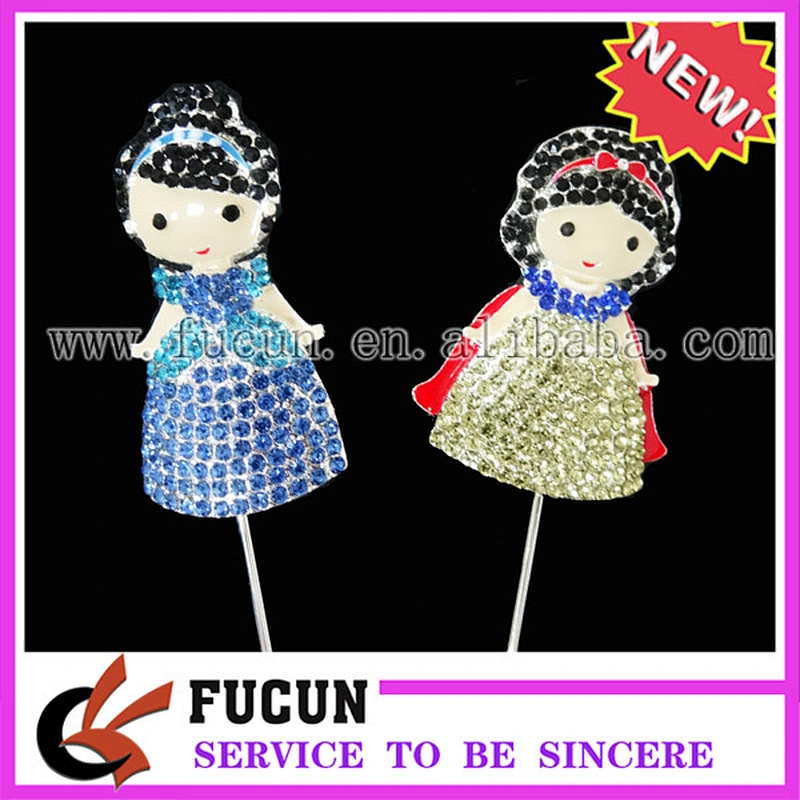 wholesale Cartoon Child Birthday Party Favor Crystal Rhinestone Cake Topper