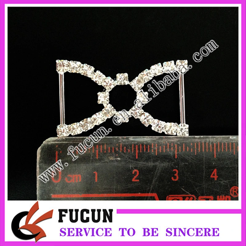 BIKINI SWIMWEAR CONNECTORS /BUCKLES METAL CRYSTAL RHINESTONE