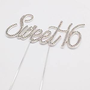 Cake Decorating Supplies Theme Birthday Party Rhinestone Sweet 16 Birthday Cake Topper Wholesale