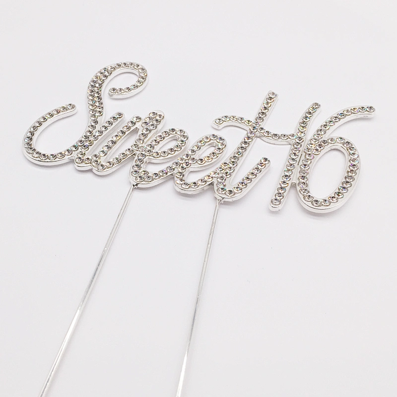 Cake Decorating Supplies Theme Birthday Party Rhinestone Sweet 16 Birthday Cake Topper Wholesale