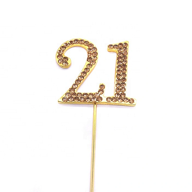 21th Birthday Cake Topper - 1.75 Inches Tall - Cake Decoration