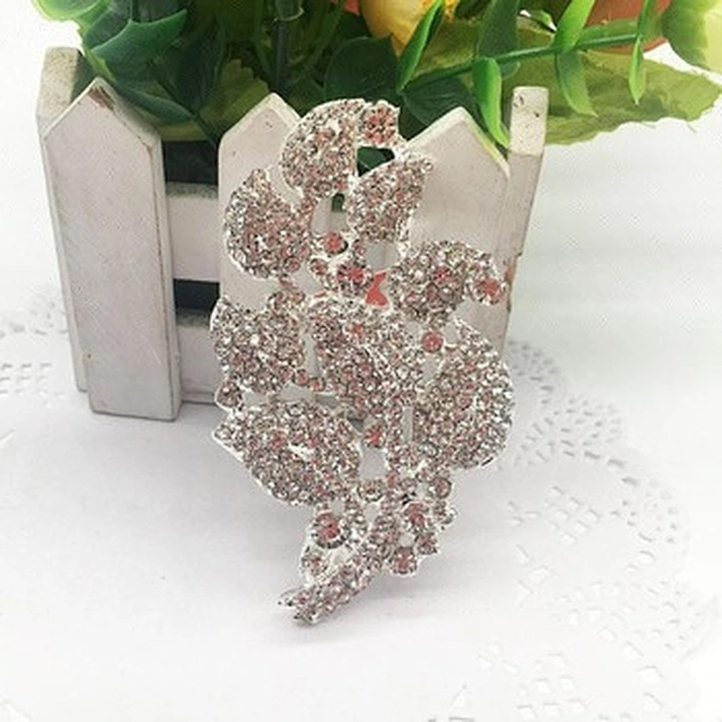 Customized Crystal Rhinestones Wedding Celebration Brooch