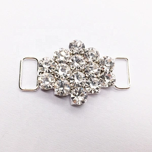 fashion crystal 4.5cm centre rhinestone bikini buckle for swimming wear